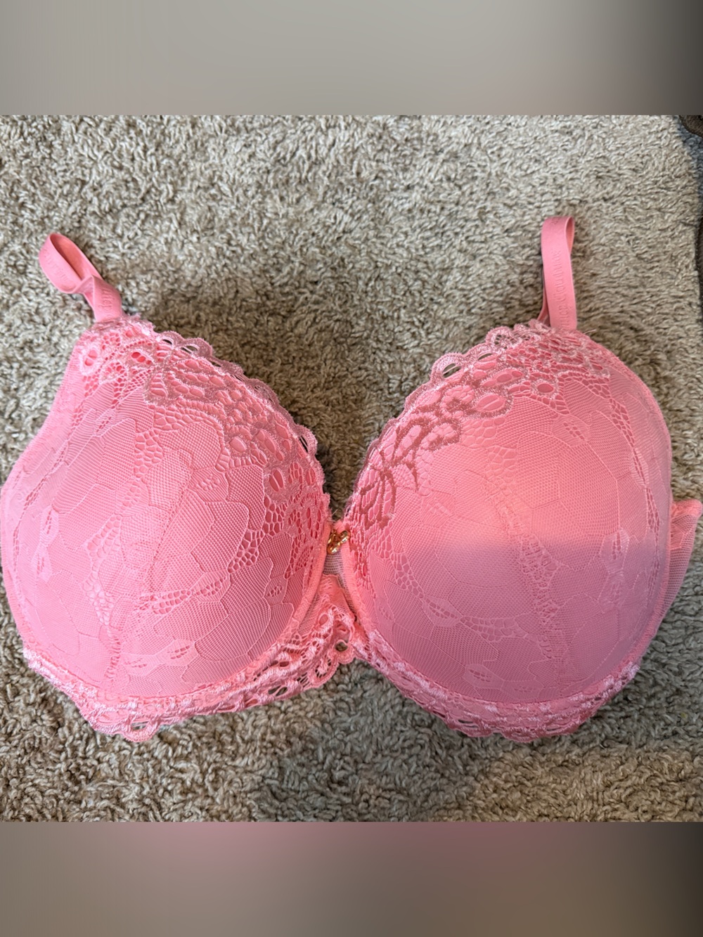 Juicy Couture Pink Lace T-Shirt Bra